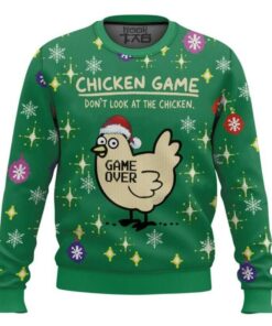 Alternative view of Funny Chicken Game Christmas Ugly Sweater