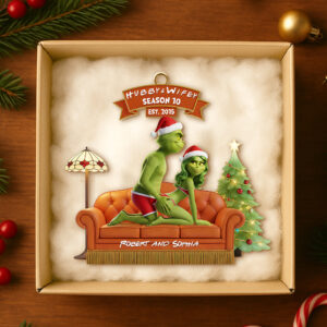 Alternative view of Funny Christmas Ornament Personalized Gifts For Couple 04OHDT041125