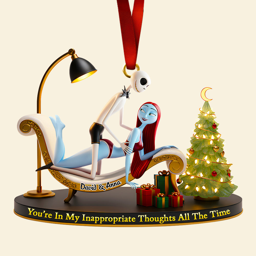 Funny Couple Christmas Ornament Personalized Gifts For Couple 01OHDT241025 - Image 4