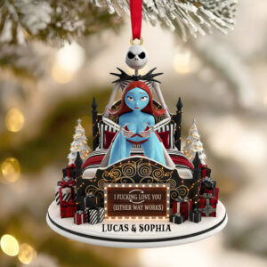 Funny Couple Ornament - Personalized Gift For Spooky Couple Christmas Ornament 04OHTN201025