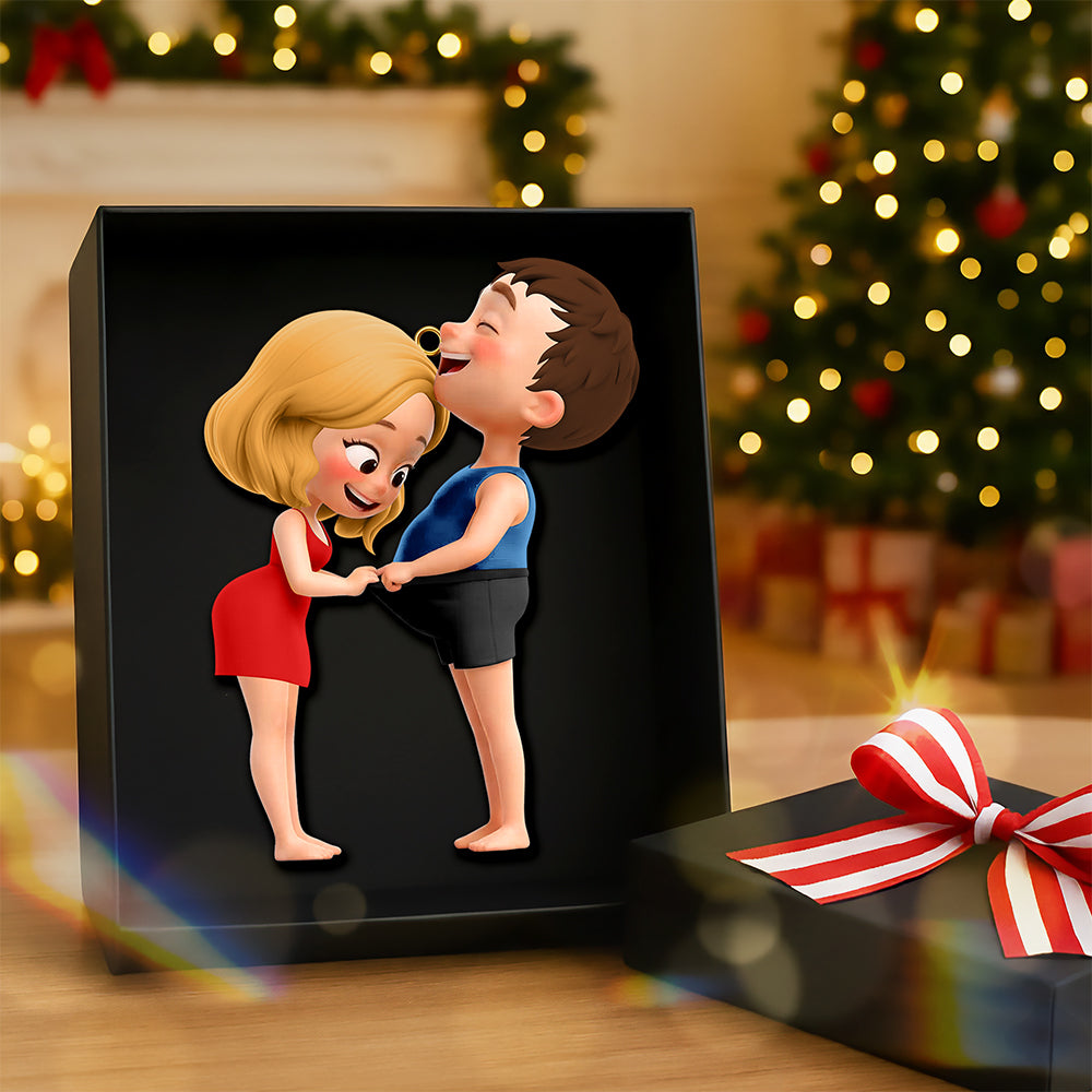 Funny Couple Ornament - Personalized Gifts For Couple 01qhqn181025 - Image 3
