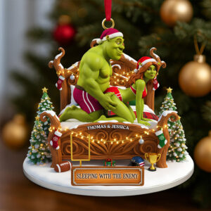 Alternative view of Funny Couple Tree Ornament Personalized Christmas Gifts For Couple 06OHDT061125