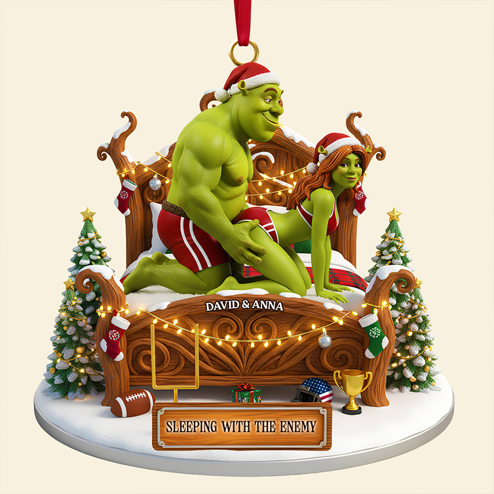 Funny Couple Tree Ornament Personalized Christmas Gifts For Couple 06OHDT061125 - Image 4