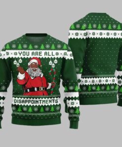 Alternative view of Funny Disappointments Black Santa Ugly Sweater Christmas 2025 