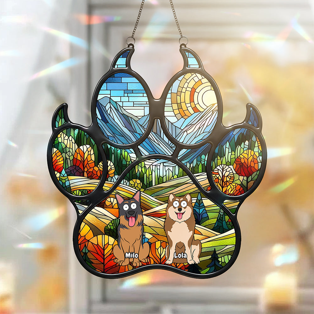 Funny Dog Suncatcher - Personalized Gifts For Dog Lovers 01ohta130825 - Image 3