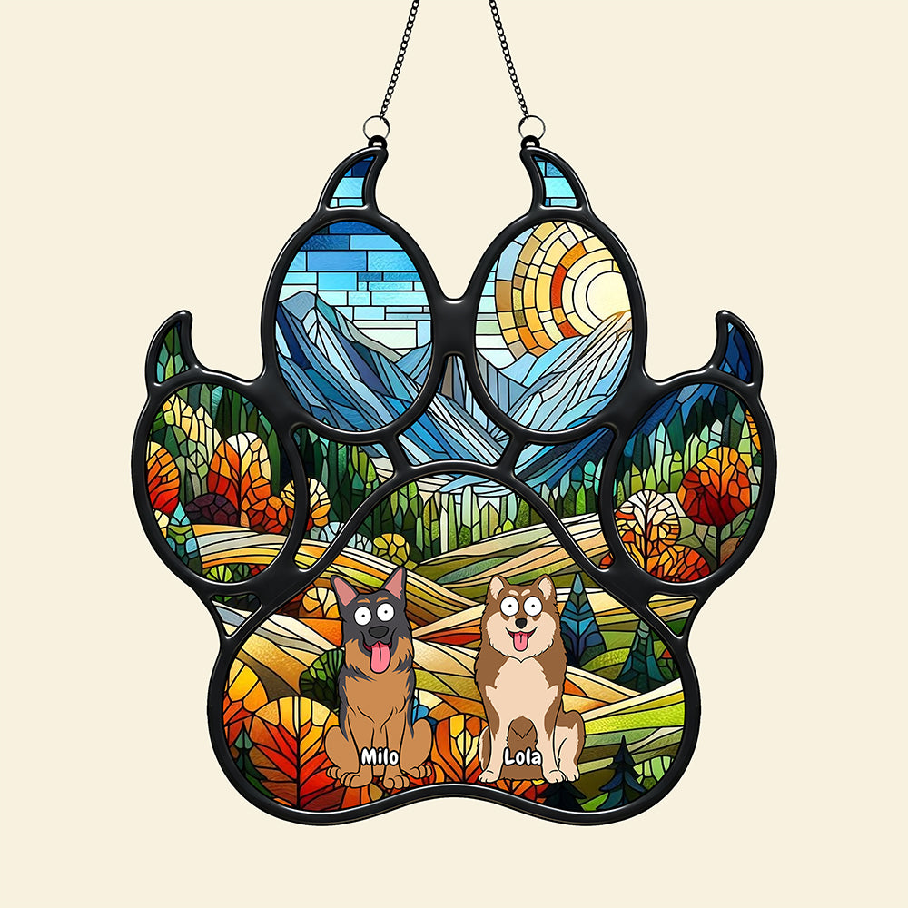 Funny Dog Suncatcher - Personalized Gifts For Dog Lovers 01ohta130825 - Image 4