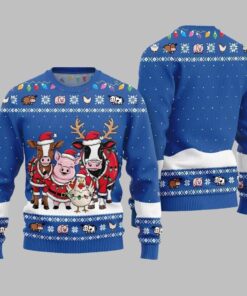 Alternative view of Funny Farm Animal Holiday Ugly Sweater 2025 Christmas 
