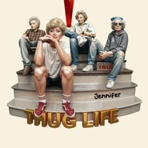 Alternative view of Funny Friends Ornament - Personalized Gift For Christmas Ornament 03OHQN051125