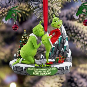 Funny Green Couple Ornament Personalized Christmas Gifts For Couple 021ohlu090925