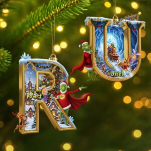 Funny Green Guy Ornament - Custom Letter Gifts For Loved Ones 01ohti060925