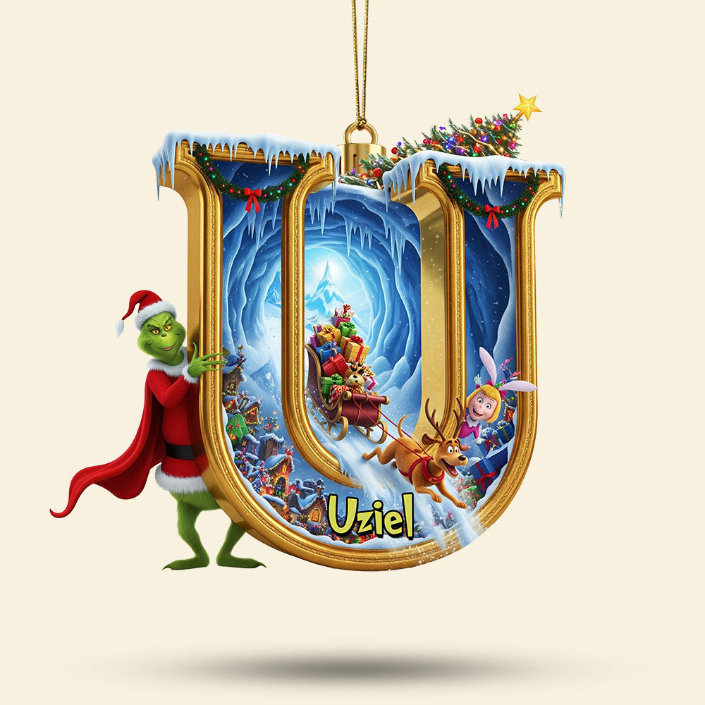 Funny Green Guy Ornament - Custom Letter Gifts For Loved Ones 01ohti060925 - Image 4