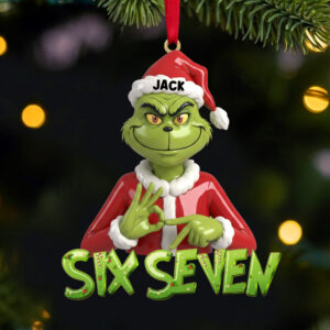 Alternative view of Funny Green Monster Ornament - Personalized Gift For Christmas Ornament 08NATN041125