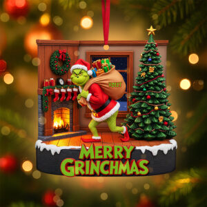 Alternative view of Funny Green Monster Ornament - Personalized Gifts For Loved Ones 04pgta090825