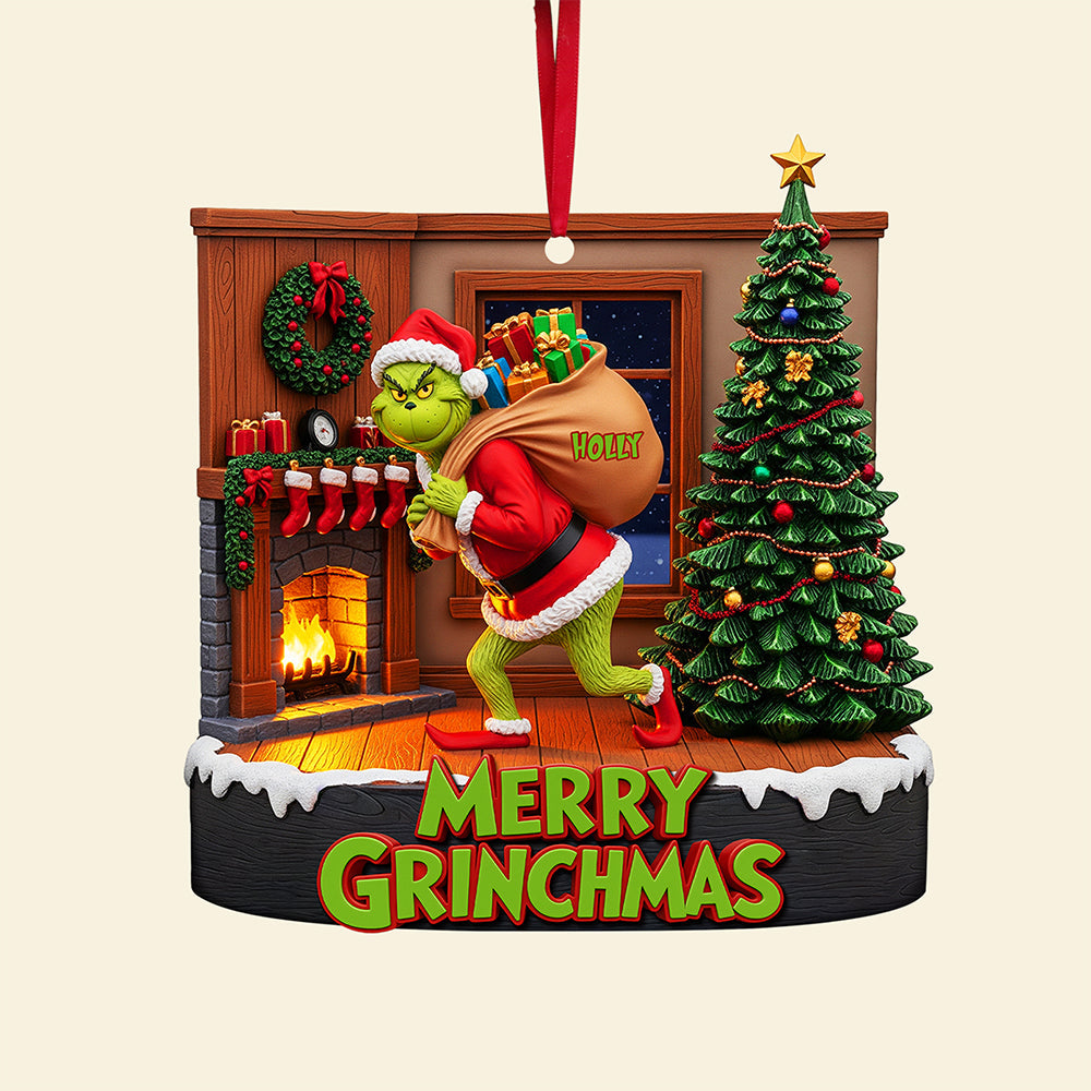 Funny Green Monster Ornament - Personalized Gifts For Loved Ones 04pgta090825 - Image 4