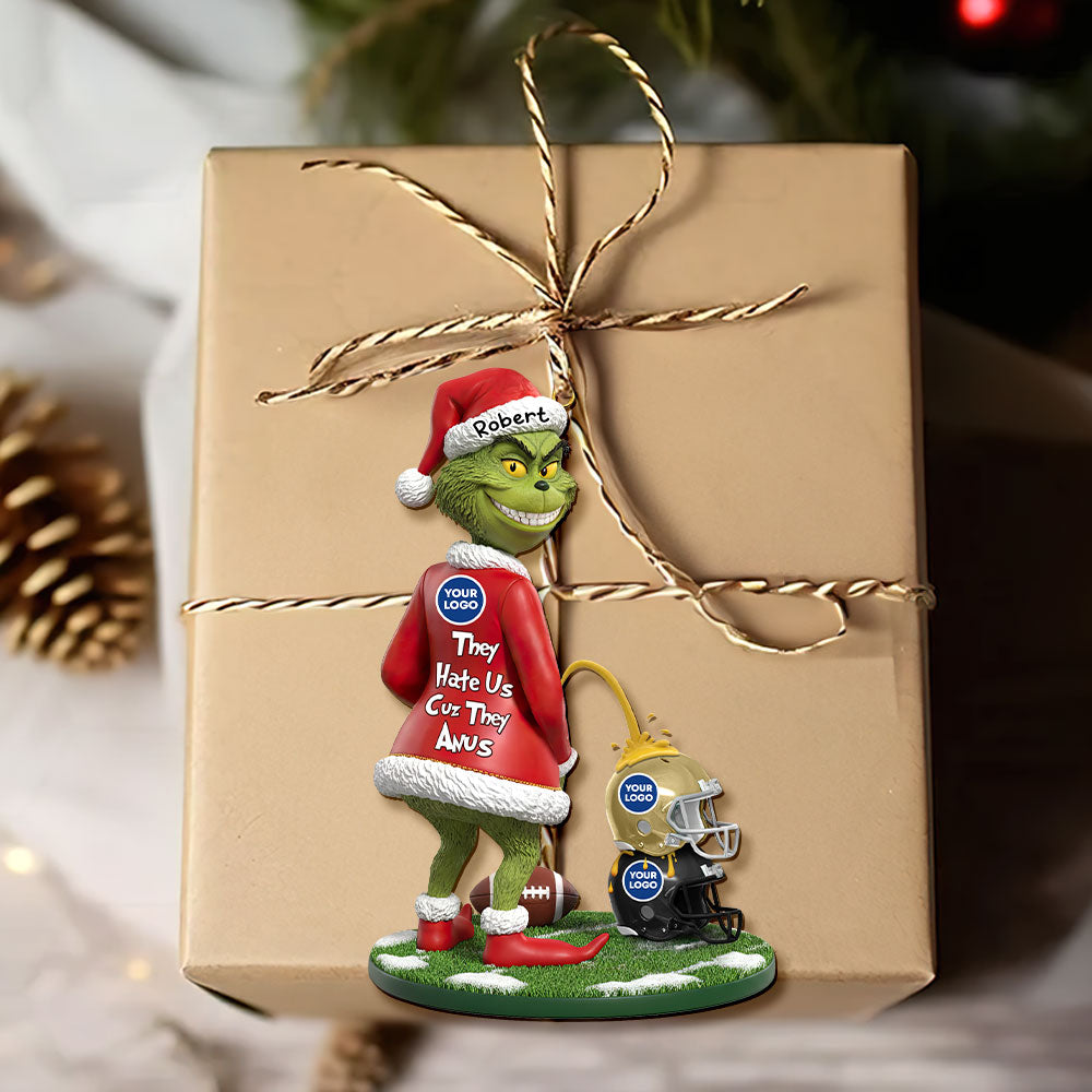 Funny Green Monster Ornament - Personalized Gifts For Sport Lovers 01huti011025 - Image 4