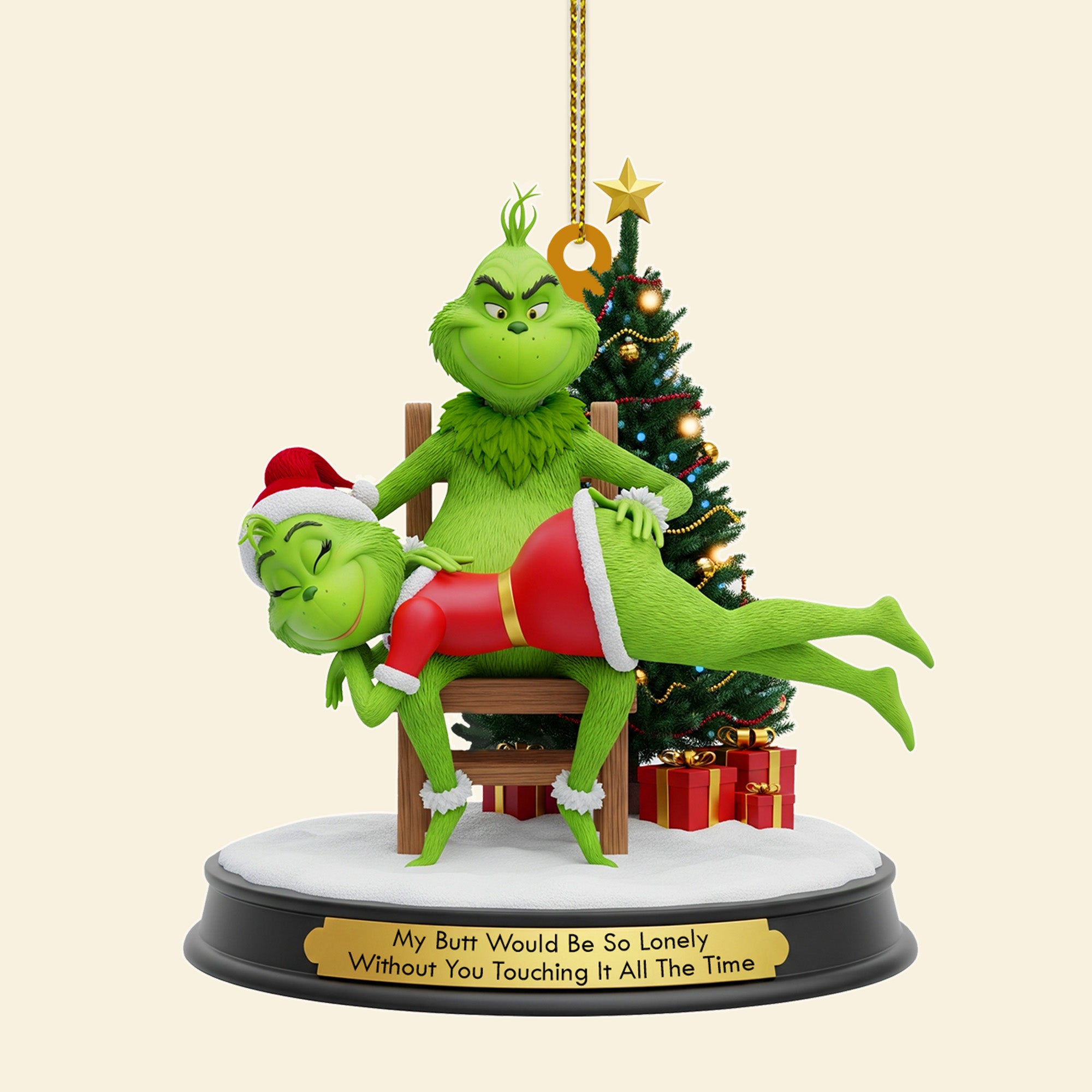 Funny Green Monsters - Couple Ornament - Personalized Christmas Gifts 03namg220825 - Image 3