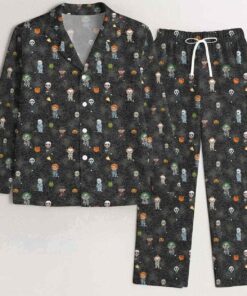 Funny Horror Character Golfing Pajama Set