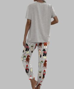 Alternative view of Funny Horse Christmas Casual Pajama Set For Women