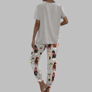 Alternative view of Funny Horse Christmas Casual Pajama Set For Women