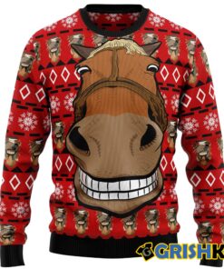 Funny Horse Christmas Ugly Christmas Sweater 