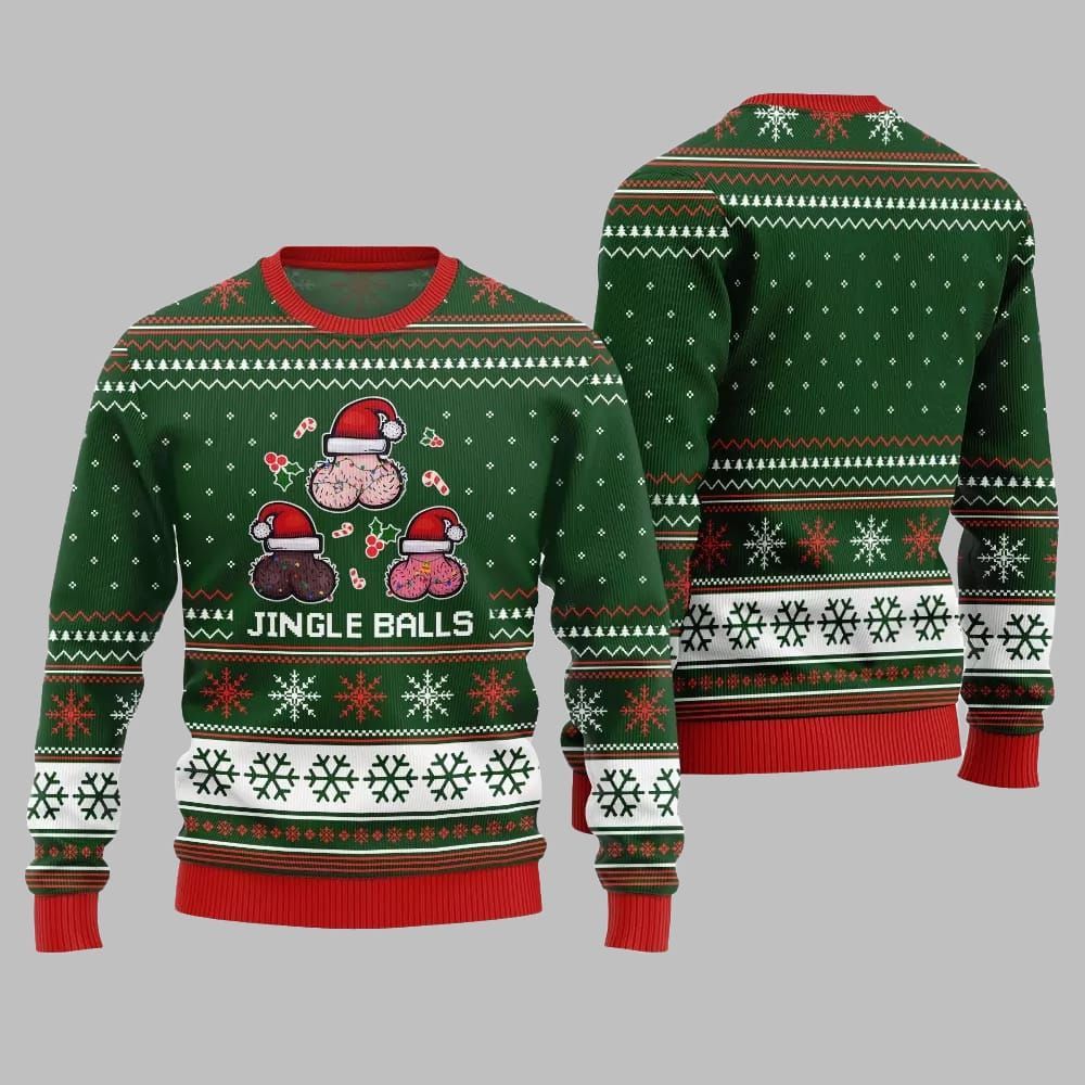 Funny Jingle Balls Ugly Sweater 2025 Christmas - Image 3