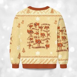 Alternative view of Funny Le Poisson Steve Christmas Ugly Sweater