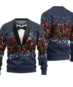 Funny Men's Costume Ugly Christmas Sweater 