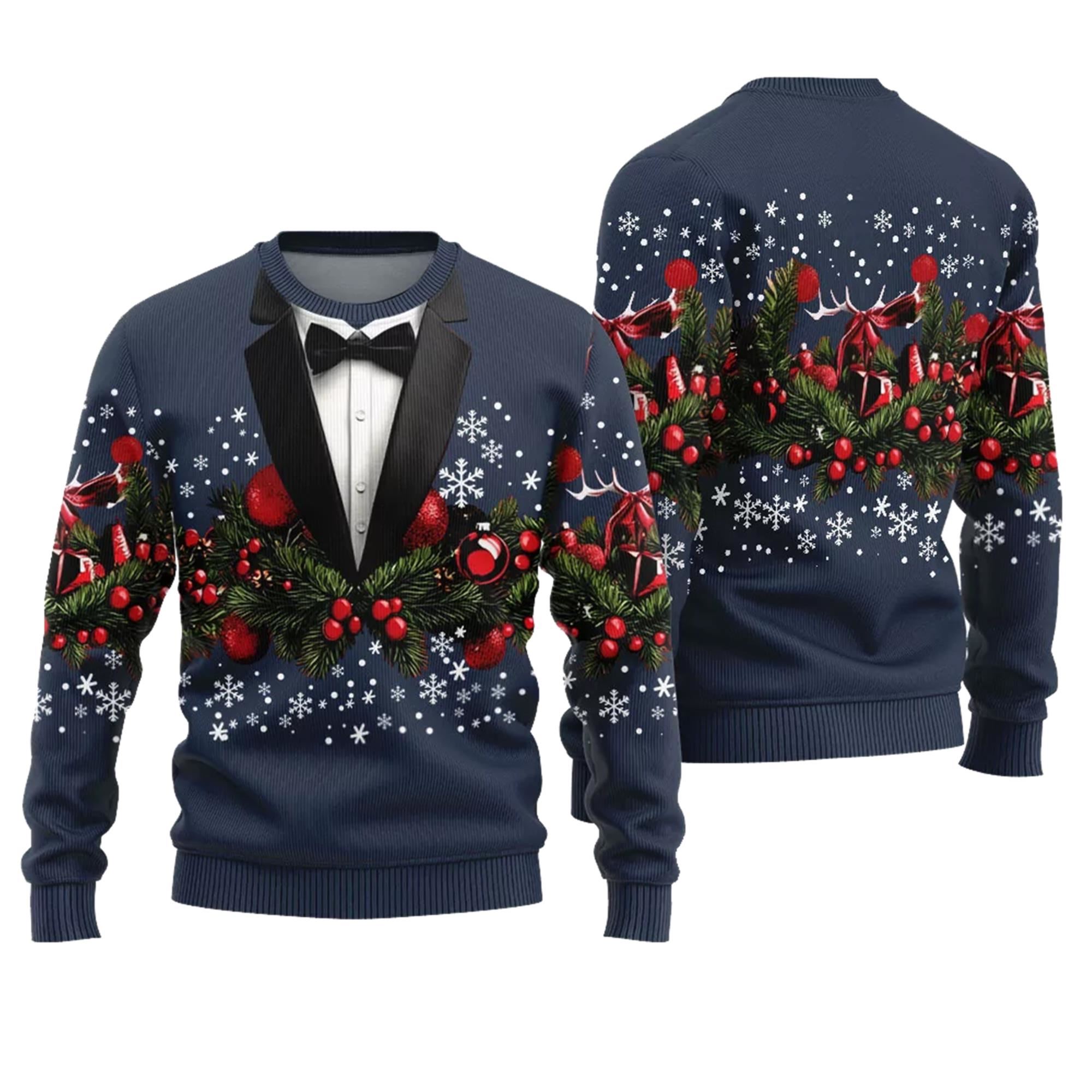 Funny Men's Costume Ugly Christmas Sweater - Grishko.com