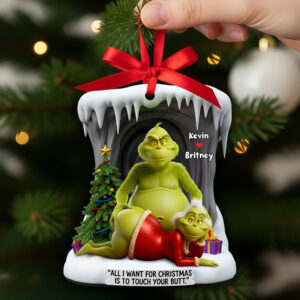 Funny Old Couple Christmas Ornament Personalized Gifts For Couple 01OHDT230925