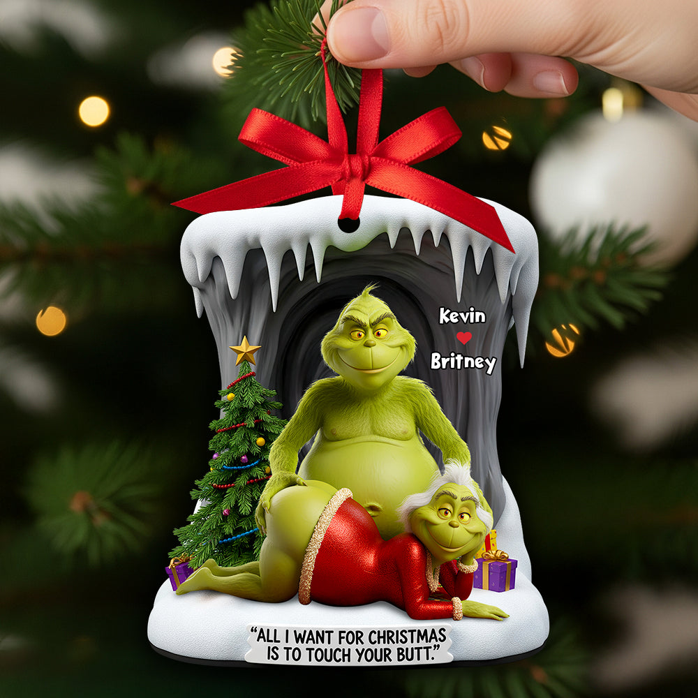 Funny Old Couple Christmas Ornament Personalized Gifts For Couple 01OHDT230925
