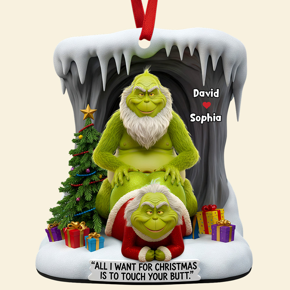 Funny Old Couple Christmas Ornament Personalized Gifts For Couple 01OHDT230925 - Image 3
