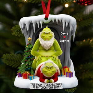 Alternative view of Funny Old Couple Christmas Ornament Personalized Gifts For Couple 01OHDT230925
