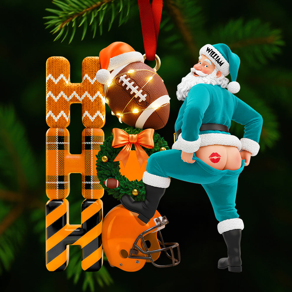 Funny Santa Christmas Ornament Personalized Gifts 01OHDT251025