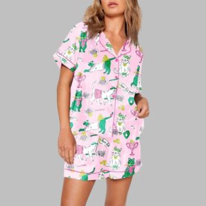 Funny Tennis Cat Pajama Set