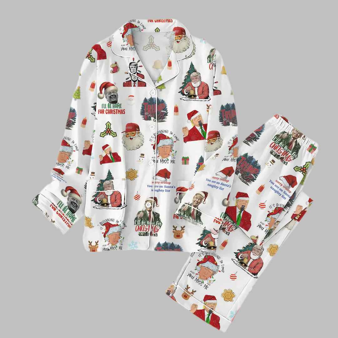 Funny Trump Christmas Pajamas Set