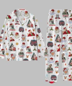 Alternative view of Funny Trump Christmas Pajamas Set