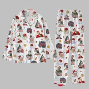 Alternative view of Funny Trump Christmas Pajamas Set