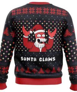 Alternative view of Futurama Santa Zoidberg Ugly Christmas Sweater