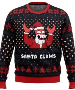 Futurama Santa Zoidberg Ugly Christmas Sweater