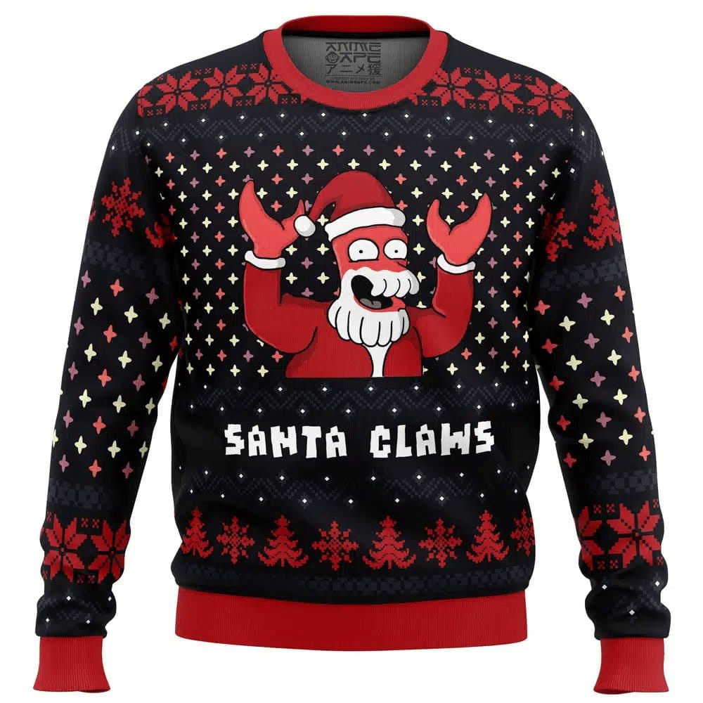 Futurama Santa Zoidberg Ugly Christmas Sweater