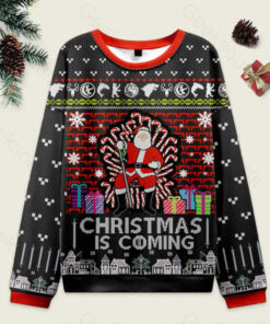 Game of Thrones Black Ugly Christmas Fuzzy Fleece Sweatshirt