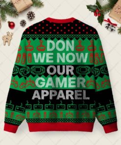 Alternative view of Gamer Ugly Christmas Fuzzy Fleece Sweatshirt