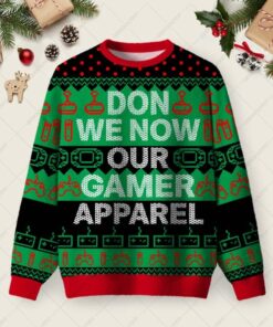 Gamer Ugly Christmas Fuzzy Fleece Sweatshirt