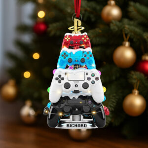 Gaming Tree Christmas Ornament - Personalized Gifts For Gamers 04naqn040925