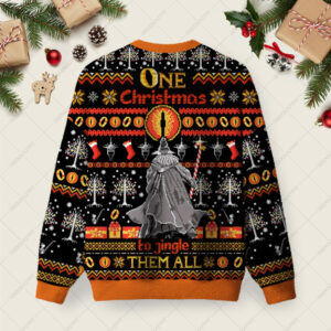 Alternative view of Gandalf Christmas Ugly Christmas Fuzzy Fleece Sweatshirt