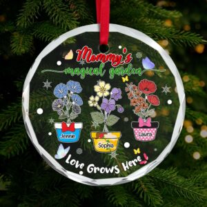 Garden Ornaments - Mommy's Flowers - Personalized Gifts For Mom