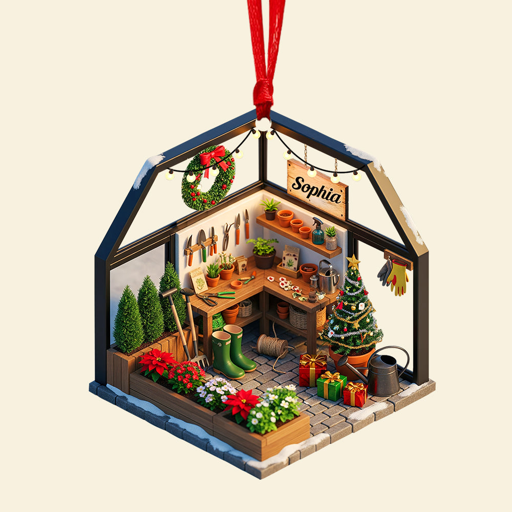Gardening Miniature Christmas Ornament - Personalized Gifts For Garden Lovers 05pgqn120825 - Image 4