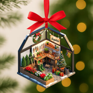 Gardening Miniature Christmas Ornament - Personalized Gifts For Garden Lovers 05pgqn120825