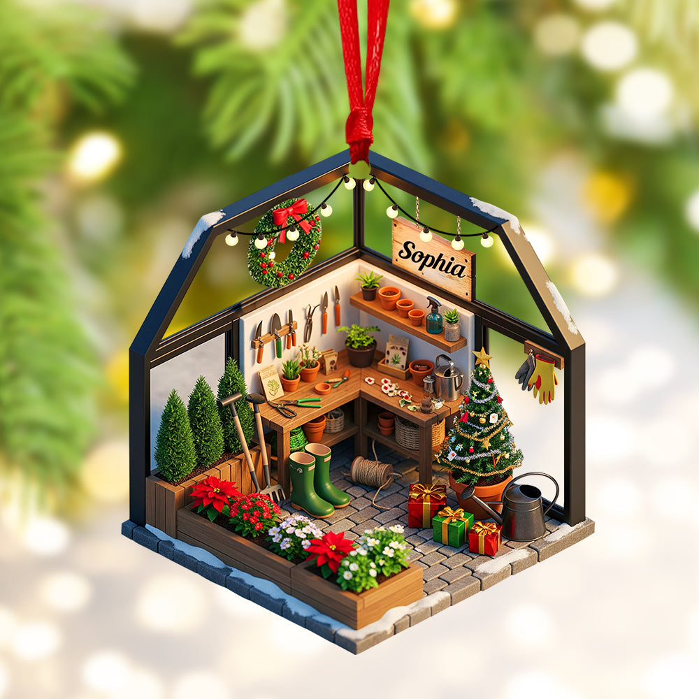 Gardening Miniature Christmas Ornament - Personalized Gifts For Garden Lovers 05pgqn120825 - Image 3
