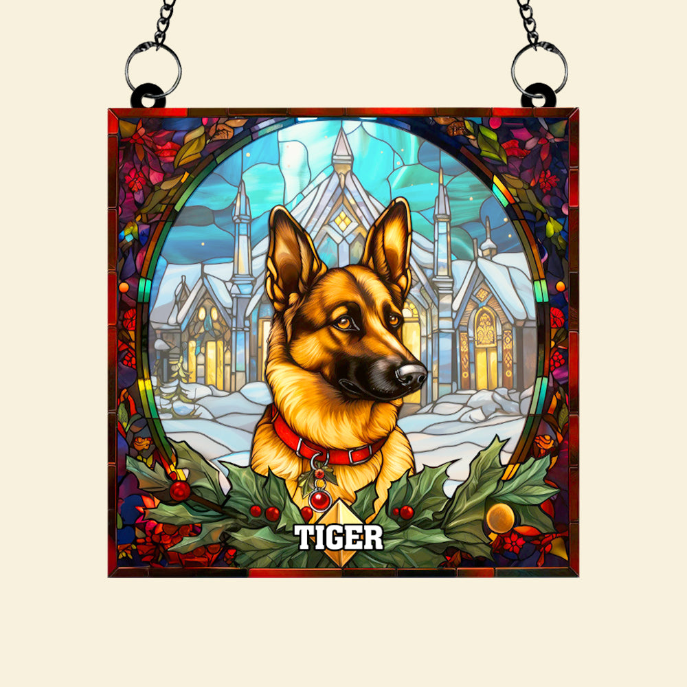 German Shepherd Dog Christmas Acrylic Suncatcher Ornament 01HUTN100924 Gifts For Dog Mom Or Dog Dad - Image 6